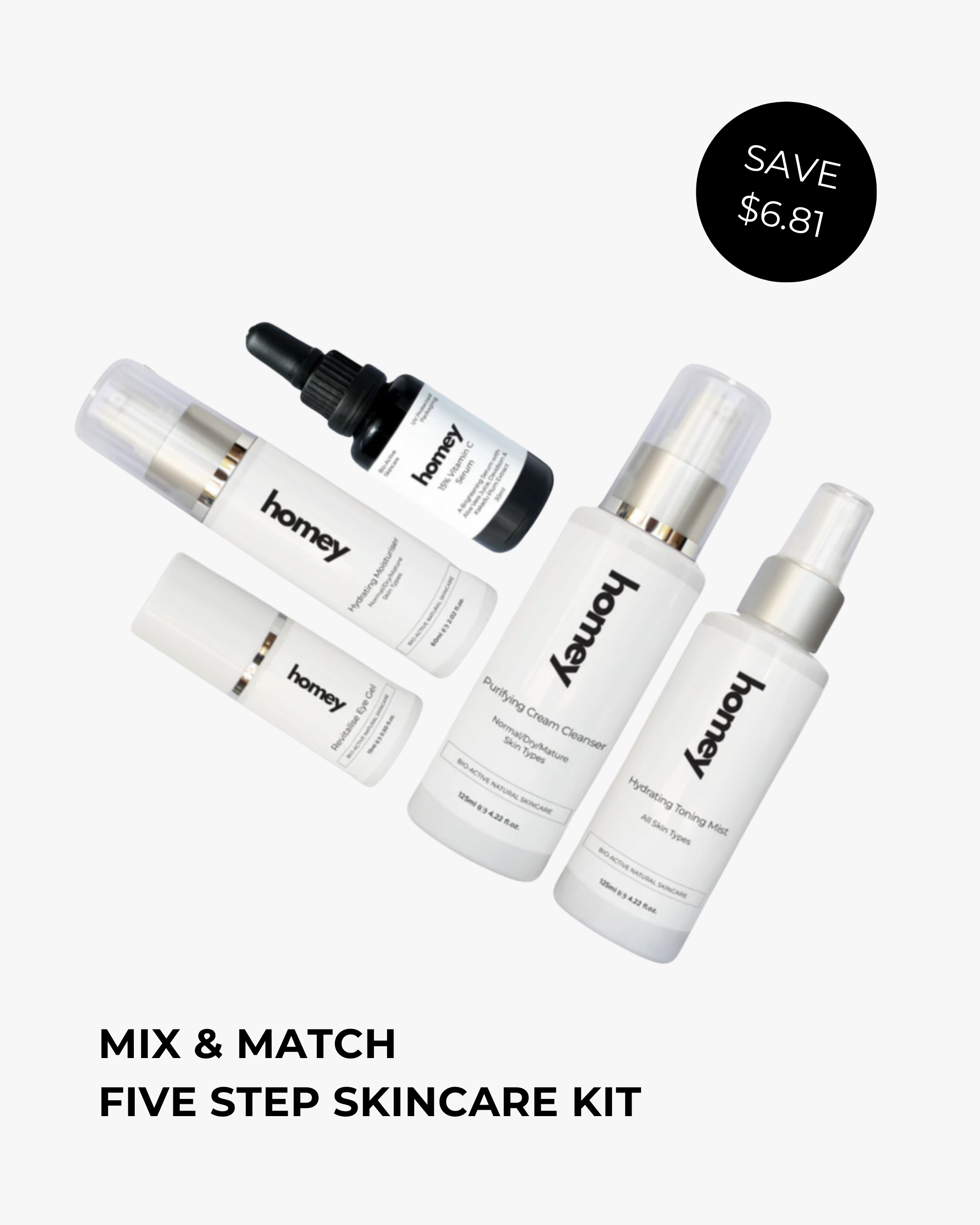 Mix & Match Five Step Skincare Kit